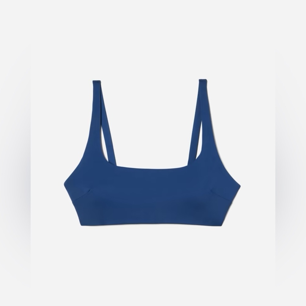 NEW Everlane Womens The Square-Neck Bikini Top Blue Dusk XS - Picture 12 of 16
